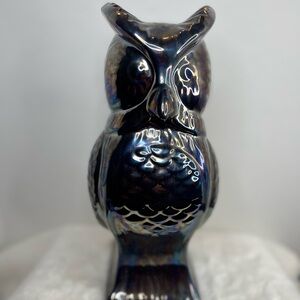 Vintage Iridescent Owl Figurine